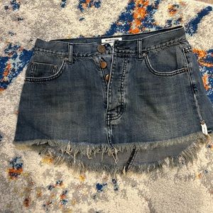 One Teaspoon denim skirt